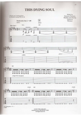 Dream Theater This Dying Soul score for Guitar