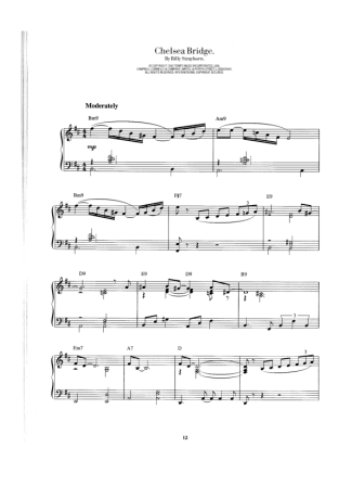Duke Ellington Chelsea Bridge score for Piano