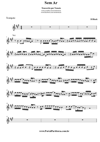 D´Black Sem Ar score for Trumpet