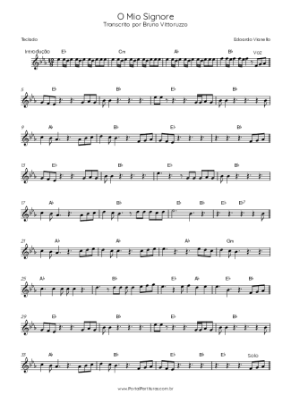 Edoardo Vianello O Mio Signore score for Keyboard