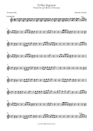 Edoardo Vianello O Mio Signore score for Trumpet