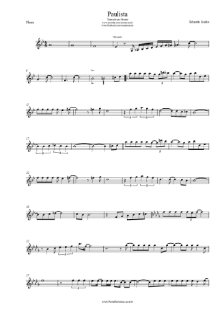 Eduardo Gudin Paulista score for Flute