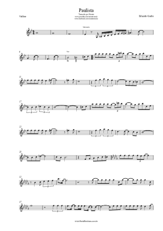 Eduardo Gudin Paulista score for Violin