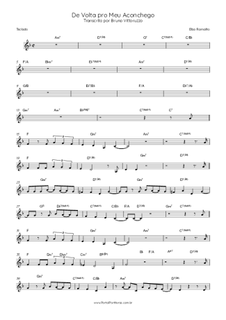 Elba Ramalho De Volta Pro Meu Aconchego score for Keyboard