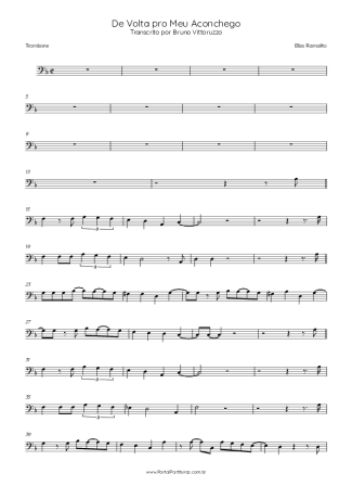 Elba Ramalho De Volta Pro Meu Aconchego score for Trombone
