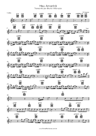 Eli Soares Meu Amanhã score for Acoustic Guitar