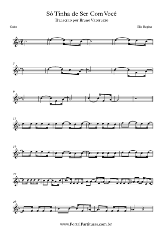 Elis Regina Só Tinha de Ser Com Você score for Harmonica