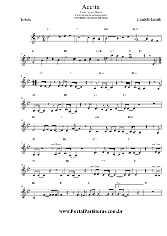 Elizabete Lacerda Aceita score for Keyboard
