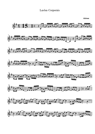 Emílio Santiago Lesões Corporais score for Clarinet (Bb)