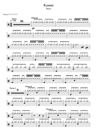 Emin Камин score for Drums