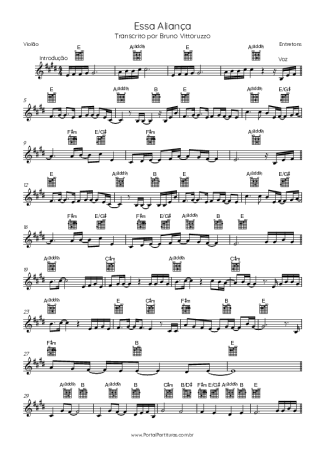 Entretons Essa Aliança score for Acoustic Guitar