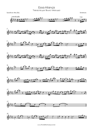 Entretons  score for Alto Saxophone