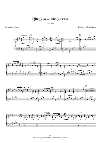Enya The Sun On The Stream score for Piano