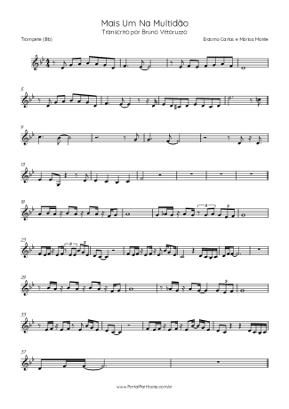 Erasmo Carlos e Marisa Monte Mais Um Na Multidão score for Trumpet