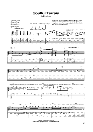 Eric Johnson Soulful Terrain score for Guitar