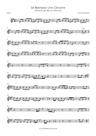 Eros Ramazzotti  score for Harmonica