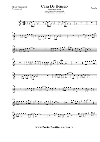 Eyshila Casa De Benção score for Flute