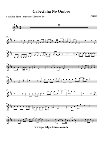 Fagner Cabecinha No Ombro score for Clarinet (Bb)