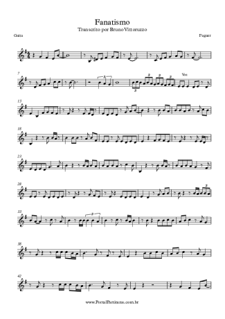 Fagner Fanatismo score for Harmonica