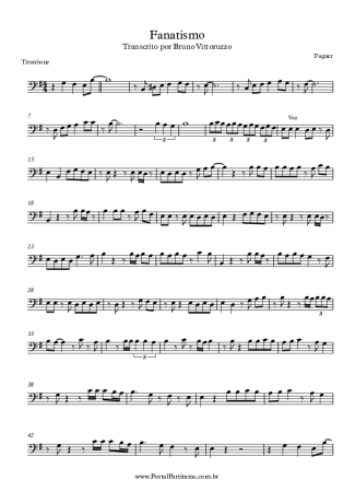 Fagner Fanatismo score for Trombone