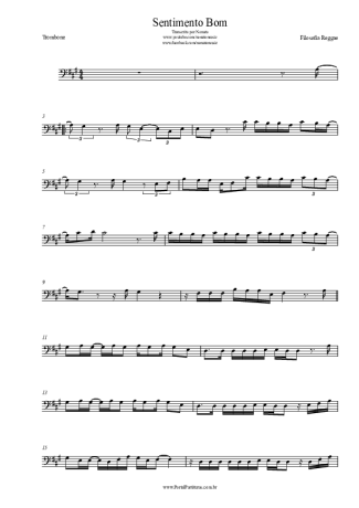 Filosofia Reggae Sentimento Bom score for Trombone