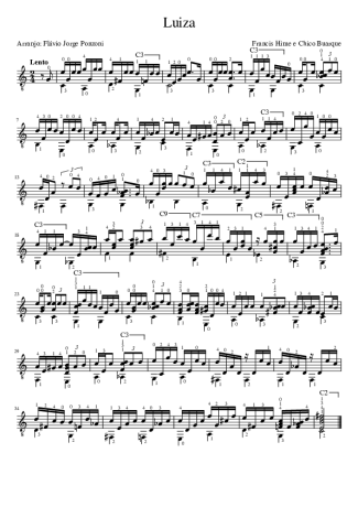 Francis Hime e Chico Buarque Luiza score for Acoustic Guitar