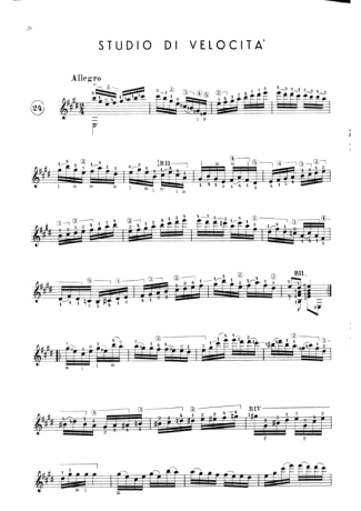 Francisco Tárrega Studio Di Velocita score for Acoustic Guitar