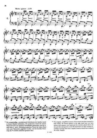 Franz Liszt Étude En Douze Exercices S.136 Nº06 score for Piano