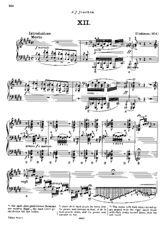 Franz Liszt Hungarian Rhapsody No.12 S.244 12 score for Piano