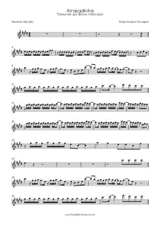 Felipe Araújo e Ferrugem Atrasadinha score for Alto Saxophone