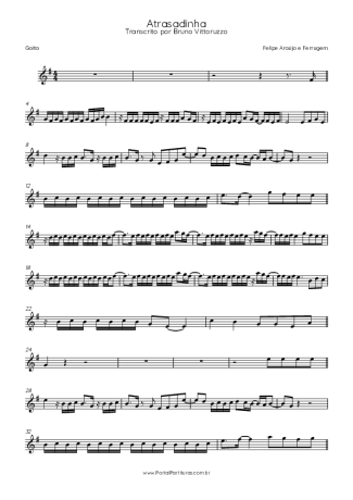 Felipe Araújo e Ferrugem Atrasadinha score for Harmonica