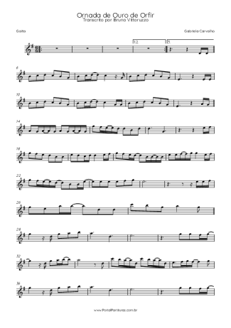 Gabriela Carvalho Ornada De Ouro De Orfir score for Harmonica