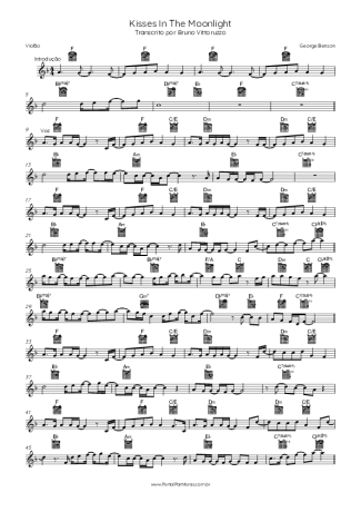 George Benson Kisses In The Moonlight score for Acoustic Guitar