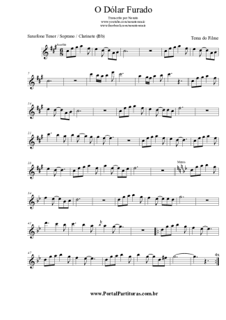 Gianni Ferrio O Dólar Furado score for Clarinet (Bb)