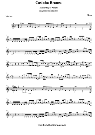 Gilson Casinha Branca score for Violin