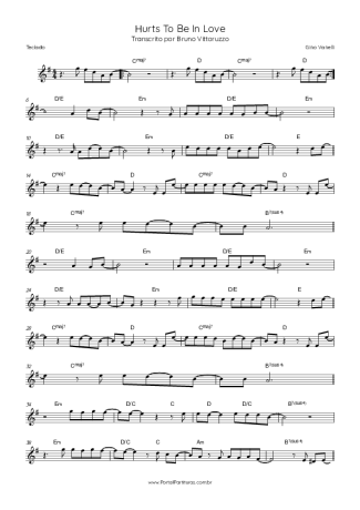 Gino Vannelli Hurts To Be In Love score for Keyboard