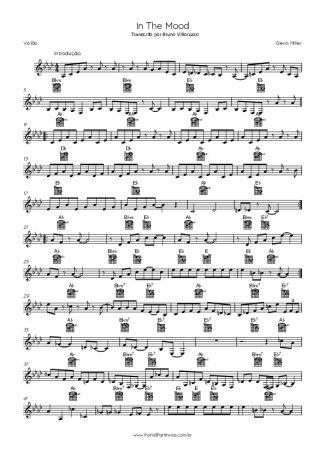 Glenn Miller In The Mood score for Acoustic Guitar