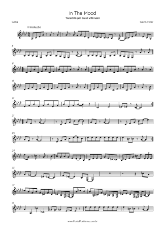 Glenn Miller In The Mood score for Harmonica