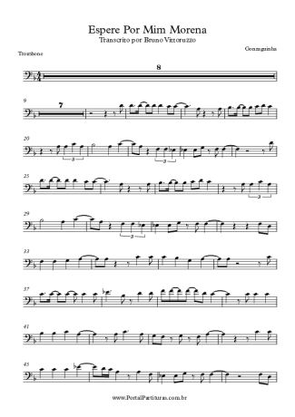 Gonzaguinha Espere Por Mim Morena score for Trombone