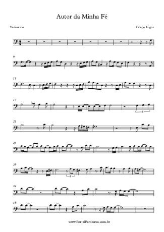 Grupo Logos Autor da Minha Fé score for Cello