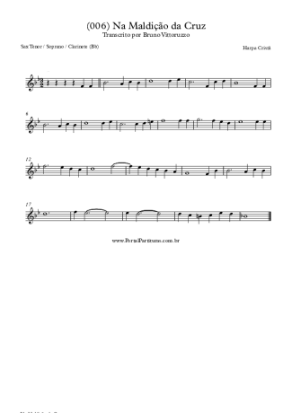 Harpa Cristã (006) Na Maldição Da Cruz score for Tenor Saxophone Soprano (Bb)