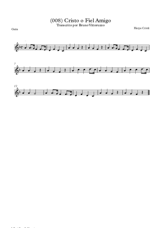 Harpa Cristã (008) Cristo O Fiel Amigo score for Harmonica