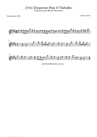 Harpa Cristã (016) Despertar Para O Trabalho score for Alto Saxophone