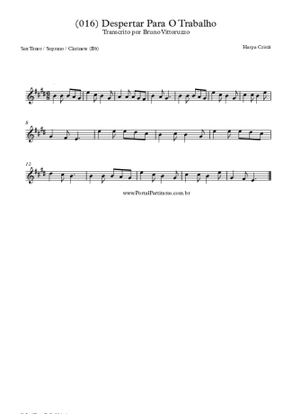 Harpa Cristã (016) Despertar Para O Trabalho score for Clarinet (Bb)