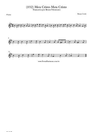 Harpa Cristã (032) Meu Cristo Meu Cristo score for Flute