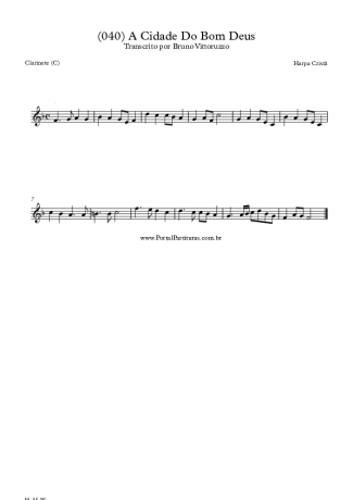 Harpa Cristã (040) A Cidade Do Bom Deus score for Clarinet (C)