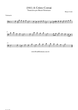 Harpa Cristã (041) A Cristo Coroai score for Cello