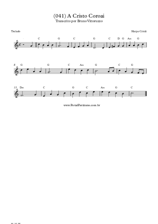 Harpa Cristã (041) A Cristo Coroai score for Keyboard