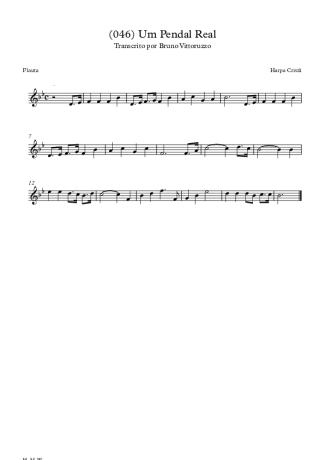 Harpa Cristã (046) Um Pendão Real score for Flute