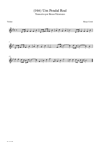 Harpa Cristã (046) Um Pendão Real score for Violin